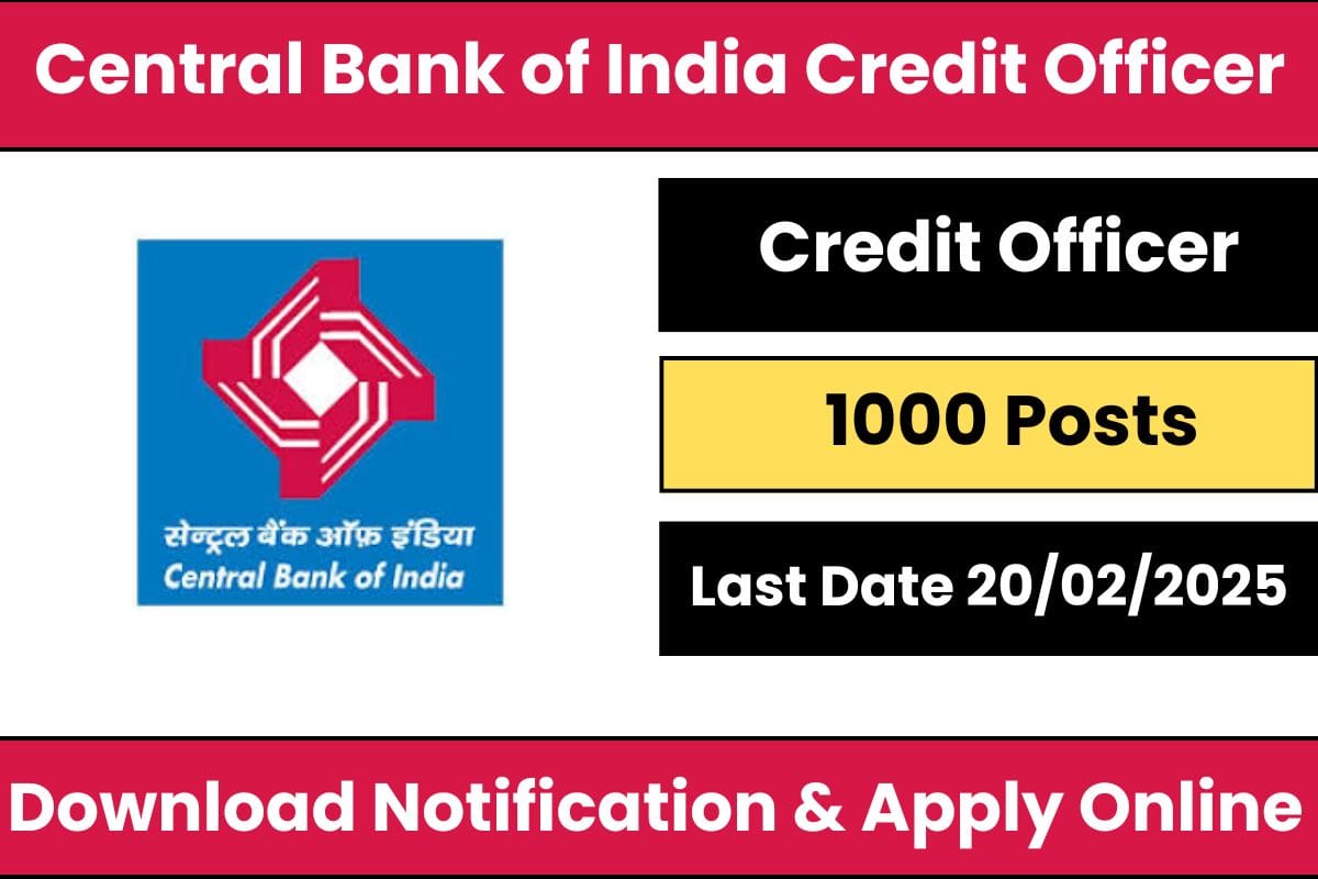 Central bank of india credit officer recruitment 2025 check vacancy