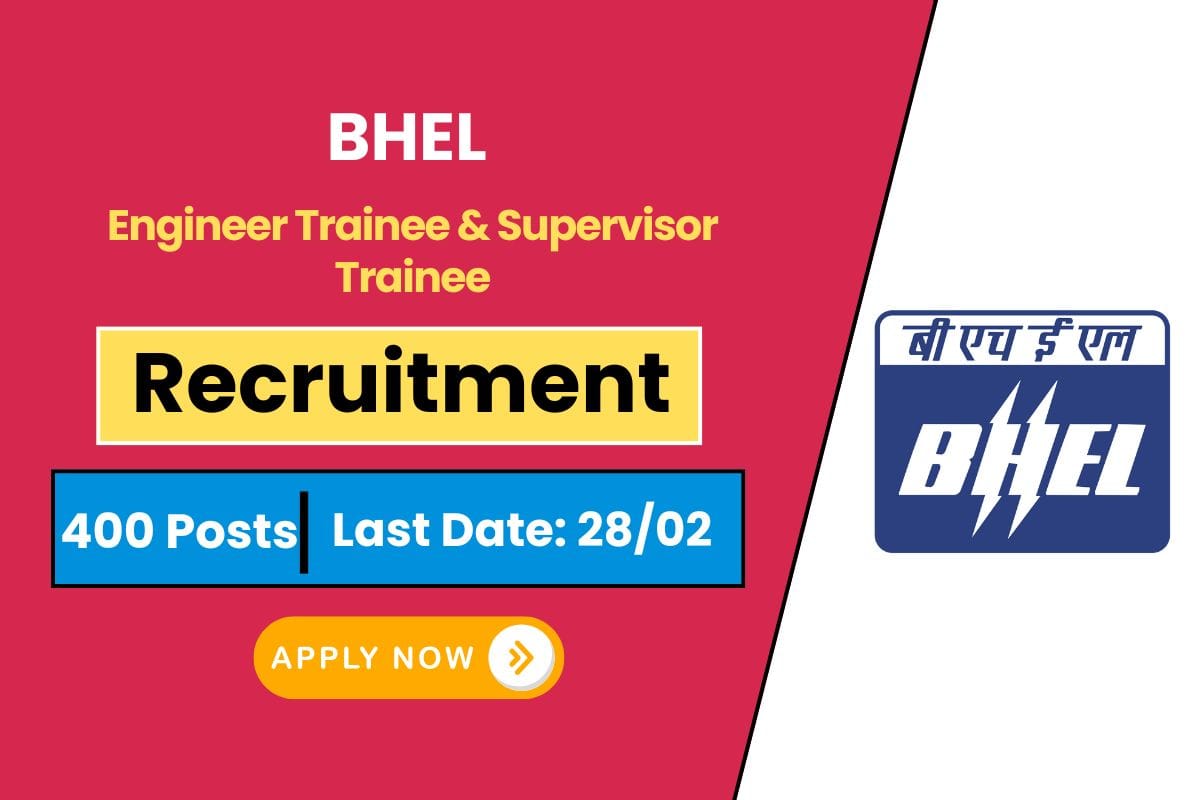 BHEL Recruitment 2025 Announced for 400 Posts - Check Vacancy Details & Exam Pattern