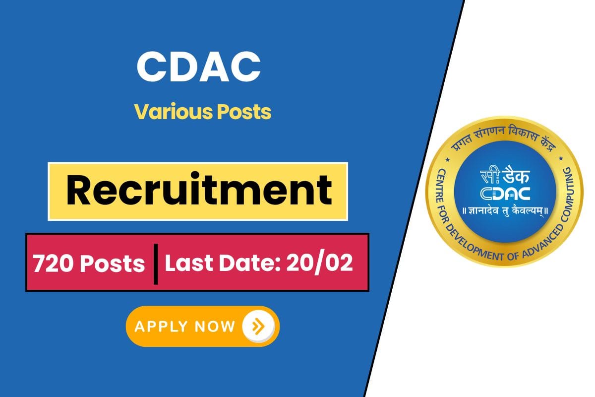 CDAC Recruitment 2025 Finally Out For 740 Various Posts - Know Eligibility Criteria & Selection Process