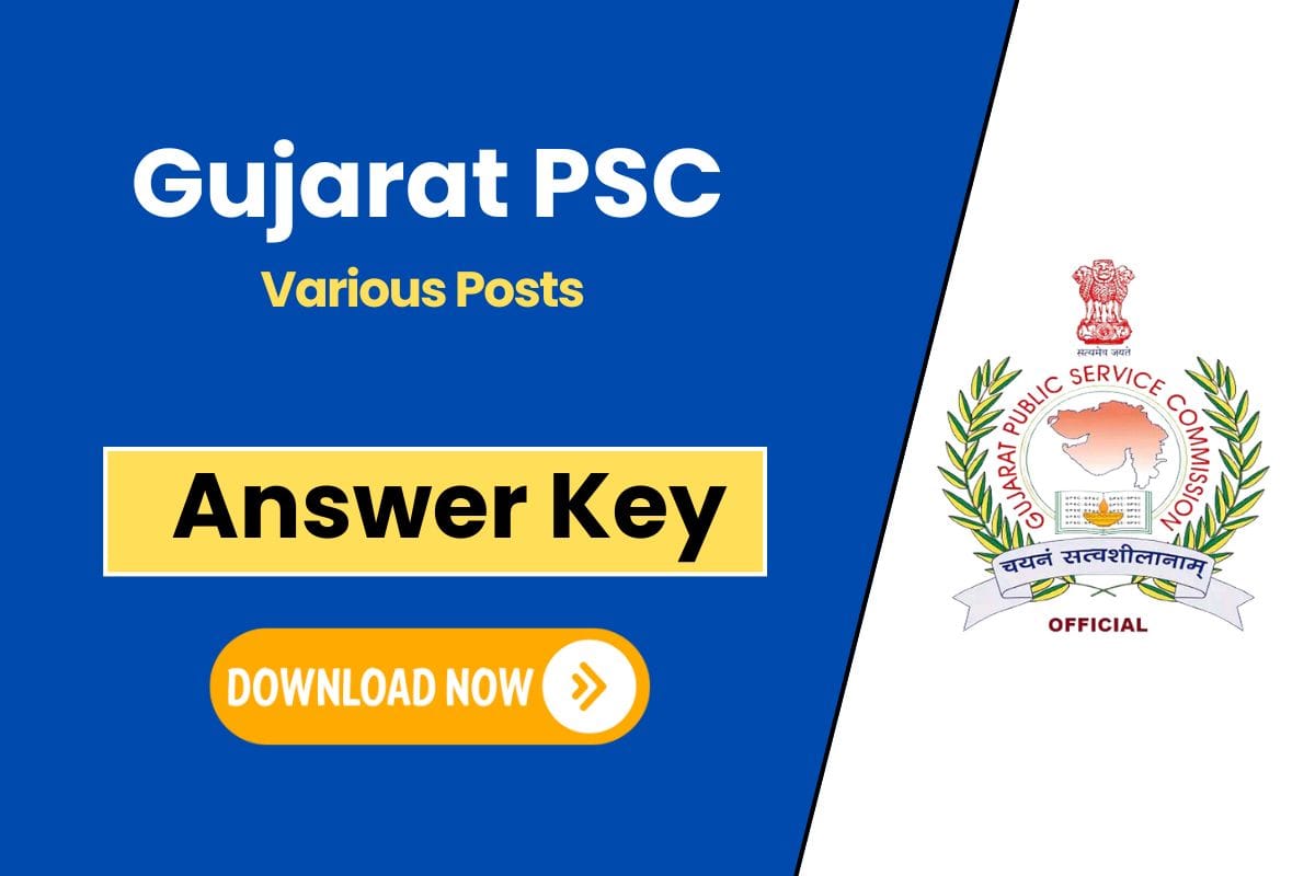 Gujarat PSC Answer Key 2025 Released Check Your Score & Download Now