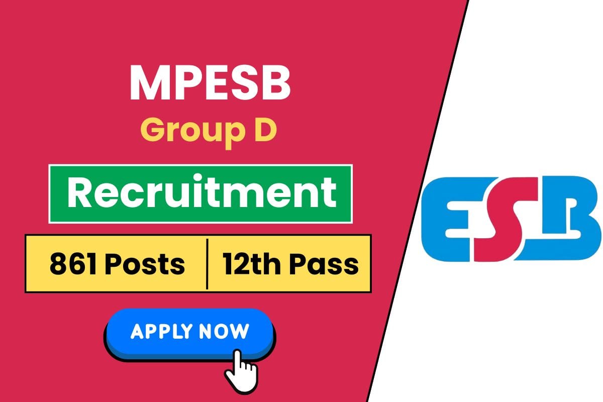 MPESB Group 4 Recruitment 2025 Notice Out for 861 Various Posts - Check Eligibility Criteria & Apply Online Process