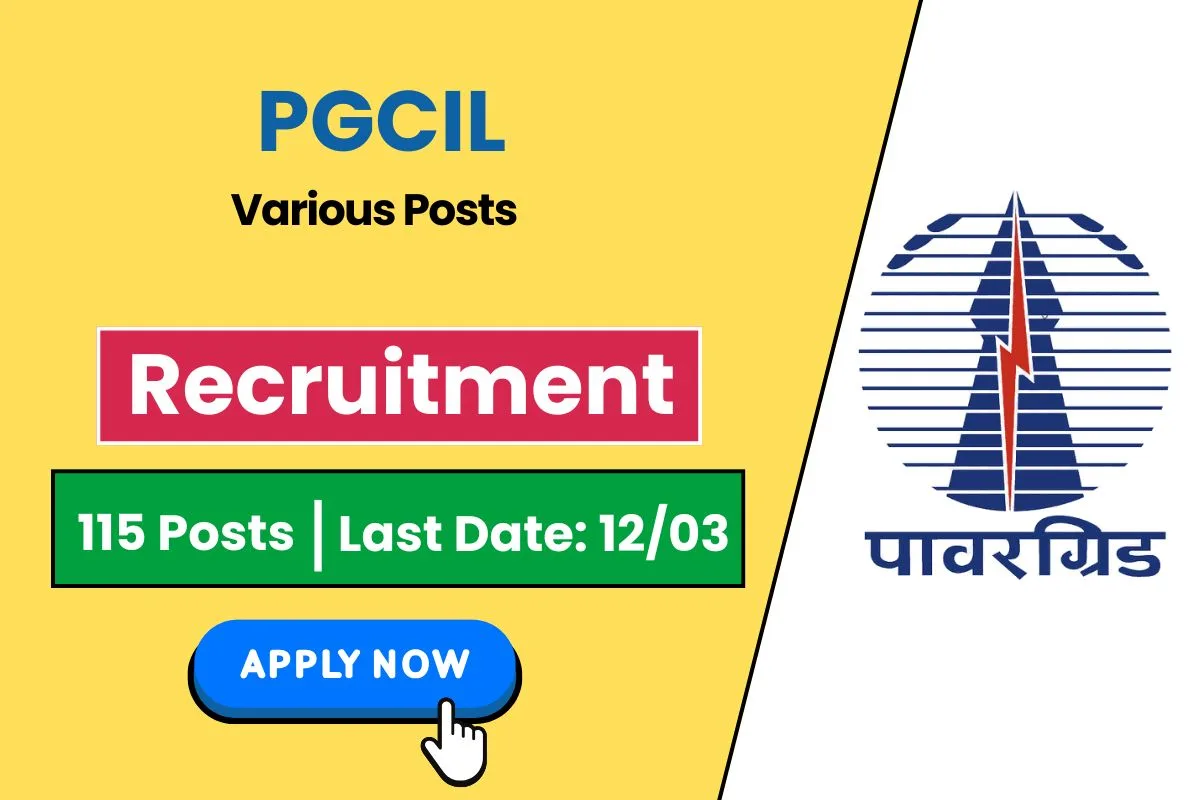 POWERGRID PGCIL Recruitment 2025 Apply for 115 Executive Posts