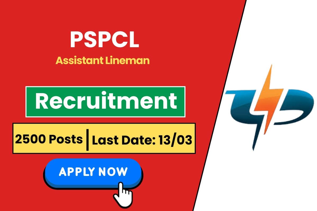 PSPCL Assistant Lineman Recruitment 2025 Announced - Check Exam Pattern & Apply Online Process