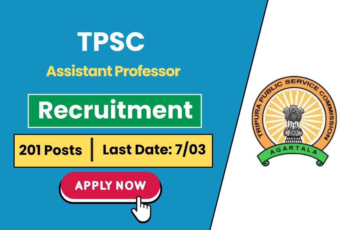 TPSC Assistant Professor Recruitment 2025 Notice Out for 201 Vacancies - Eligibility Criteria & Exam Pattern